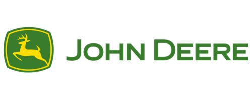 John Deere green logo on white background